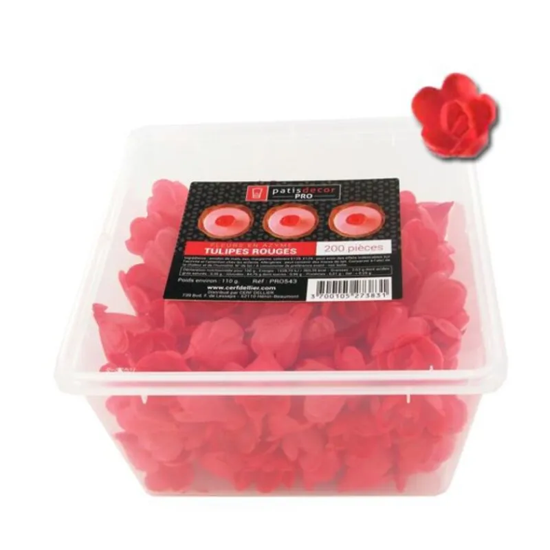 Tulipes Rouges En Azyme Patisdecor Pro (X200)>Cerf Dellier Outlet