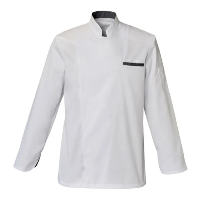 Veste Blanche Col Et Poignets Jean Manches Longues Malo>Cerf Dellier Clearance